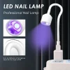 LULAA  Mini Nail Dryer Uv Led Nail Lamp Foldable Curing Lights Desk