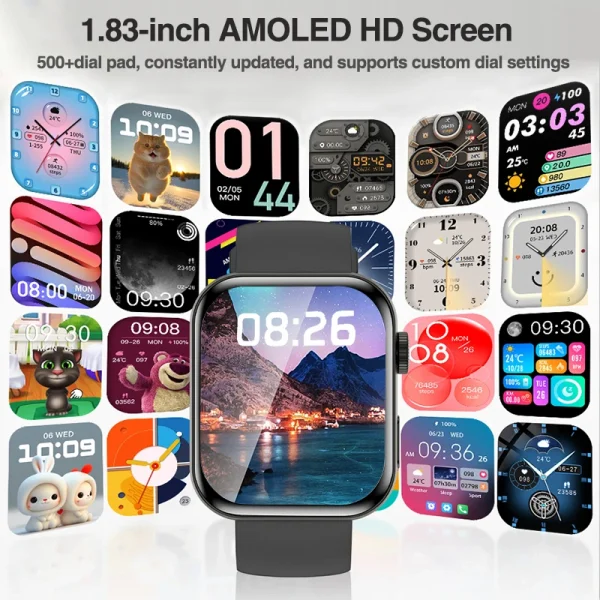 For IOS Watch Series 11 Men Women Smart Watch GPS Trajectory Bracelet AMOLED Display Bluetooth Call Sport Waterproof Smart Watch