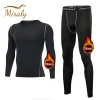 New Winter Warm Men Fleece Thermal Undershirts Long Sports Tracksuit