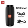 Bluetooth Speaker T&G TG117 Portable TWS Sound Box Waterproof Loudspeaker Outdoor Stereo Surround Speakers Support TF FM Radio
