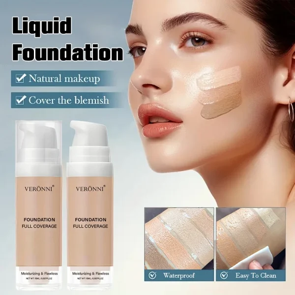 Colors Liquid Foundation Effective Concealer Waterproof Sweat-resistan