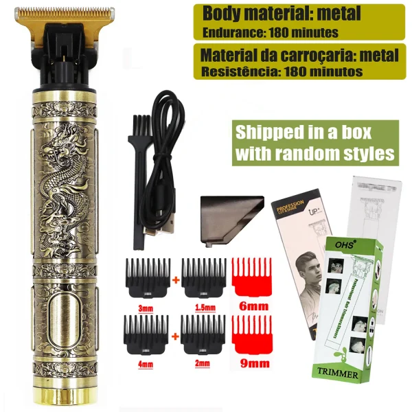 T9 Cordless Electric Hair Shaver and Trimmer for Men