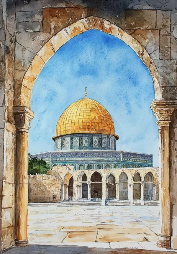 Al-Aqsa Mosque Kaaba Islamic Home Decor Cuadros