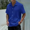 Men Short Sleeve Casual Summer Shirt