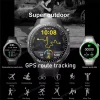 Android iOS Smart Watch Men HD AMOLED Screen GPS