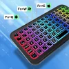 Bluetooth 5.2 Keyboard RGB Backlit Keyboard Ultra-thin Wireless Keyboard Mute Keyboard Mini Keyboard For Windows Android IOS