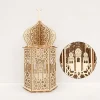 Eid Mubarak Wooden Pendant LED Candles Light