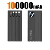 140W 500000mAh Power Bank Large Capacity 4 In1 Cables Intelligent Digital