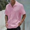 Men Short Sleeve Casual Summer Shirt