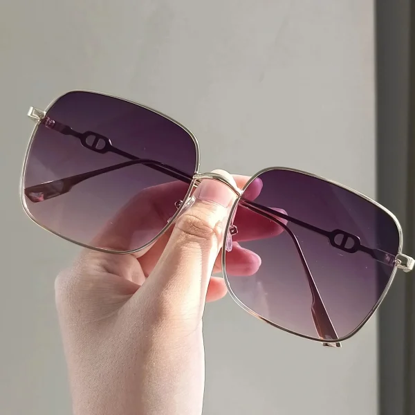 Rimless Square Sunglasses for Women