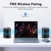 Bluetooth Speaker, 2025 Portable Wireless Speakers with Led Light, Bluetooth 5.4, 24H Playtime, Enhanced Bass, IPX7 Waterproof