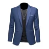 Men's Trendy Leisure Boutique Suit Jacket  Autumn Casual Business Slim