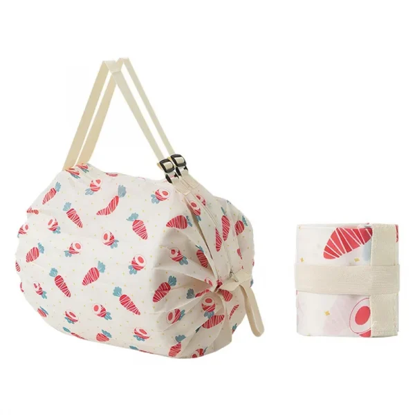 Large Foldable Shopping Bag Reusable Eco Bag Grocery Package Beach Toy Storage Bags Shoulder Cat Lemon Printing Pouch Tote Pouch