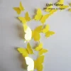 12PCS PVC 3D Butterfly Wall Decor Cute Butterflies