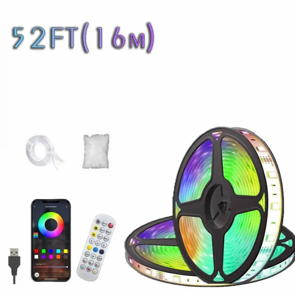 LED Lightning Cloud Strip Light APP Remote Control USB