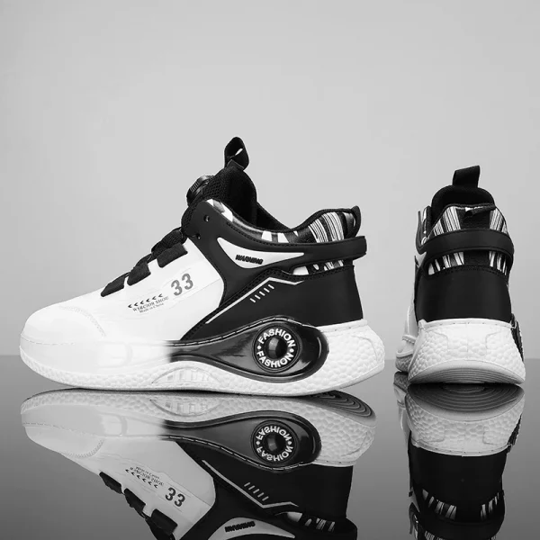 Mens Sneakers with Rotating Buckle Comfy Non Slip