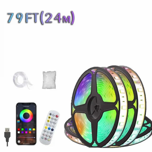 LED Lightning Cloud Strip Light APP Remote Control USB