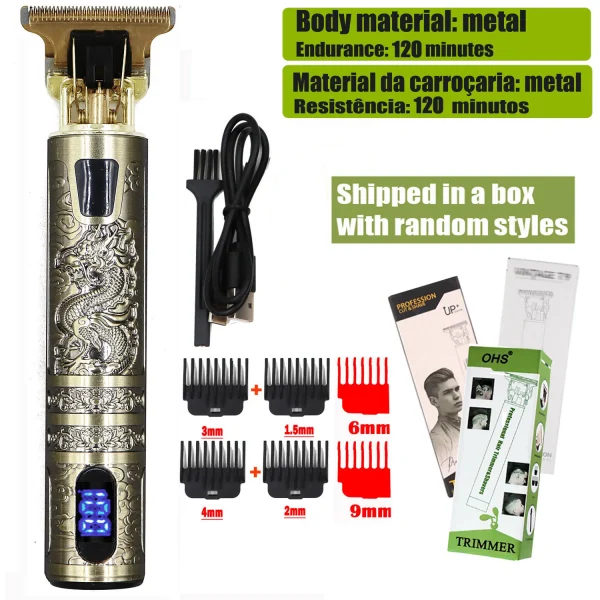 T9 Cordless Electric Hair Shaver and Trimmer for Men