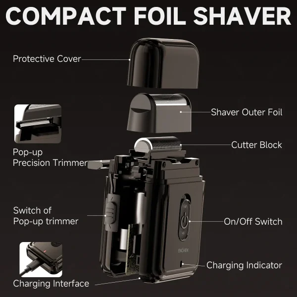 ENCHEN Electric Portable Shaver and Beard Trimmer