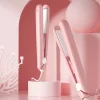 Pink Ceramic Flat Iron Hair Straightener and Curler