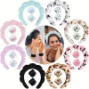 Sponge Spa Headband and Wristband Set