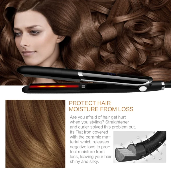 Professional Infrared Ceramic Hair Straightener