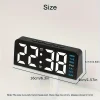 New Digital LED Alarm Clock Desktop Table Clock Night Light with Time Temperature Display Backlight Snooze Clock Modern Decor
