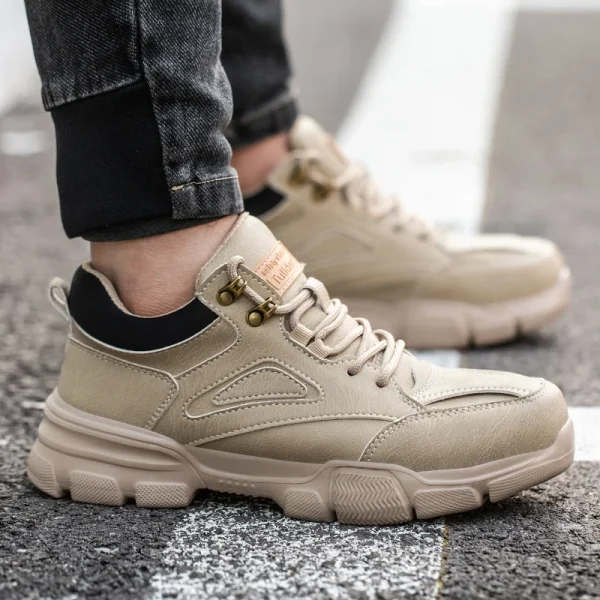 Safety Shoes Men Steel Toe Work Shoes Anti-smash