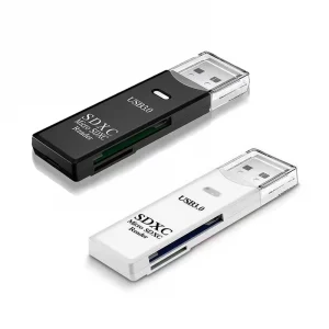 S2f4aada80d7b491db91d8b0ebce57560n.webp 2 في 1 USB 2.0/3.0 قارئ بطاقات مايكرو قارئ بطاقات sd usb محول عالية السرعة Cardreader TF بطاقة الذاكرة لملحقات الكمبيوتر المحمول