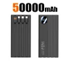 140W 500000mAh Power Bank Large Capacity 4 In1 Cables Intelligent Digital