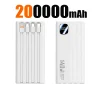 140W 500000mAh Power Bank Large Capacity 4 In1 Cables Intelligent Digital
