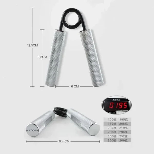 100-350LBS Alloy Hand Grips Fitness Gripper Adjustable Finger Heavy Exerciser