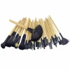 32 PCS Makeup Brush Set with Black Leather Bag