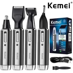 Kemei 4 in 1 trimmer for men Electric Nose and ear trimmer Rechargeable