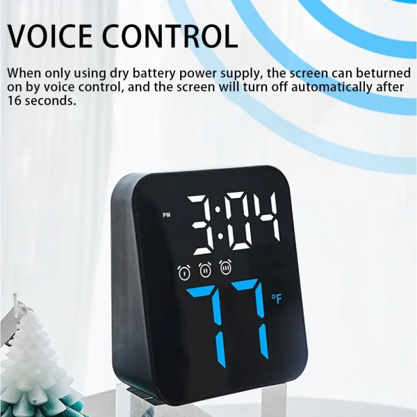 Smart Digital Alarm Clock with Voice Control