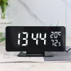 Digital LED Alarm Clock with Temperature