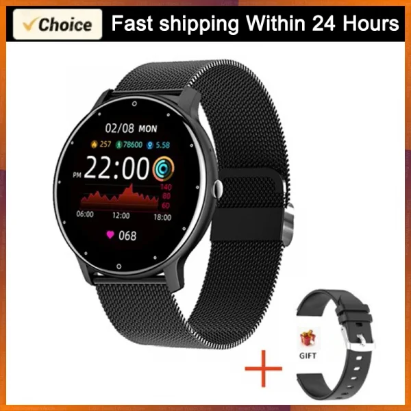 LIGE 2026 Smart Watch Women Men Ladies Gift Sport Fitness Men Watches Heart Rate Monitor Waterproof Smartwatch For Android IOS