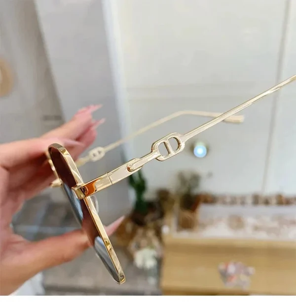 Rimless Square Sunglasses for Women