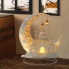 Eid Table Sign Acrylic Crescent Castle Ornament