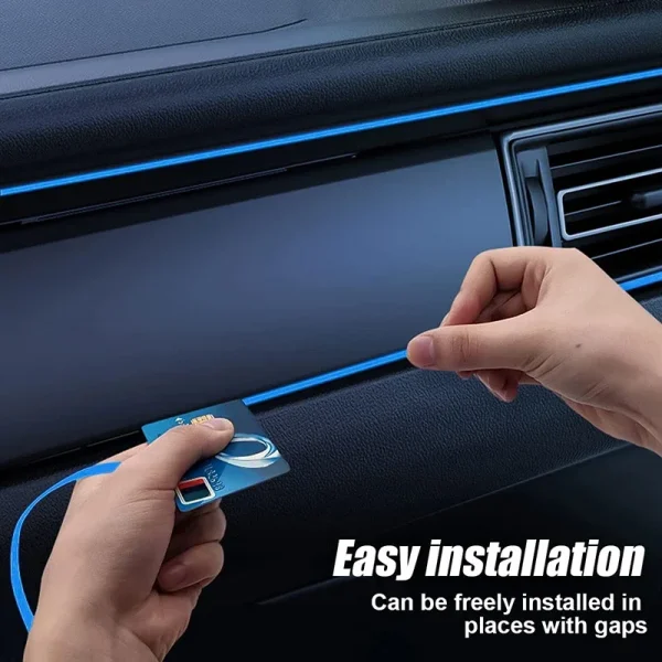 Car Interior Atmosphere Lighting LED Strip DIY Flexible With USB Auto