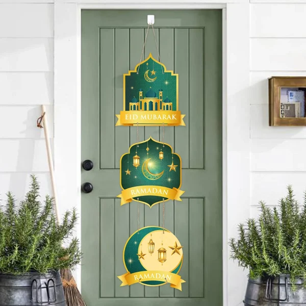 Eid Mubarak Door Hanging Ramadan Decor