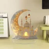 Eid Table Sign Acrylic Crescent Castle Ornament