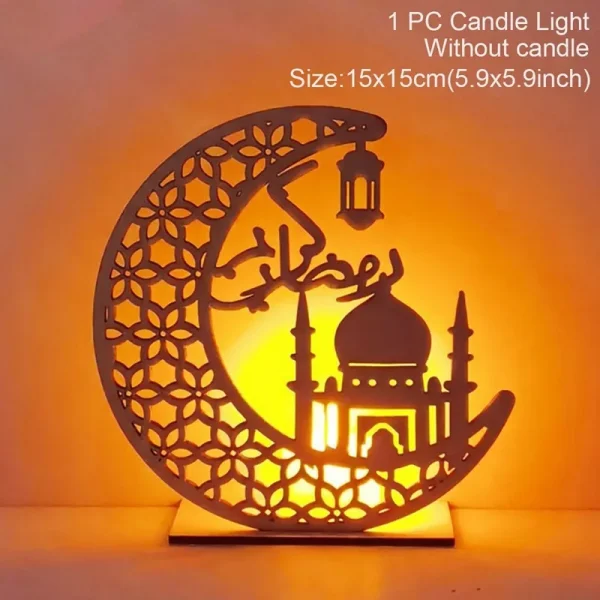 EID Mubarak Wooden Pendant Decoration