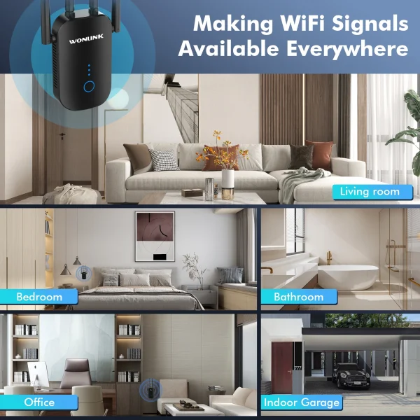 WiFi Repeater 1200Mbps Signal Booster