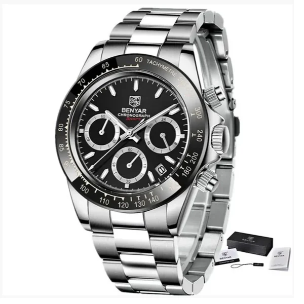 BENYAR Chronograph Male Sport Waterproof Quartz Watch
