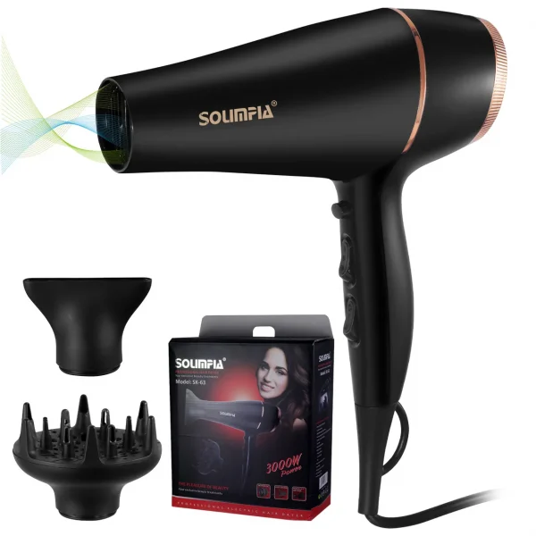 Professional 6-Level Hair Dryer for Salon and Home