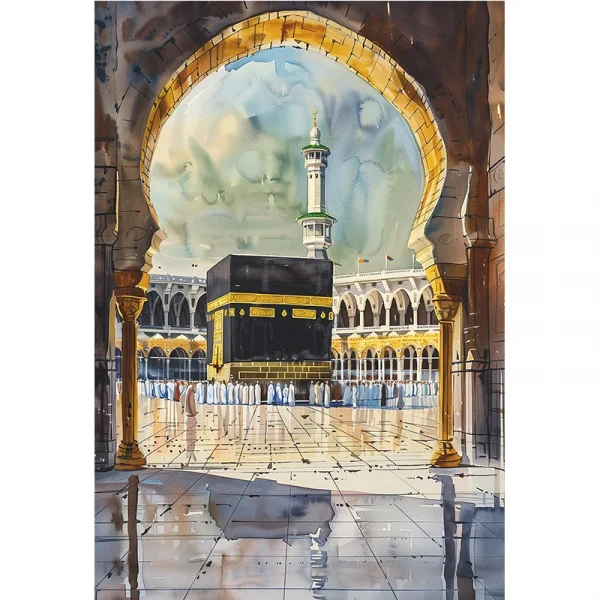 Al-Aqsa Mosque Kaaba Islamic Home Decor Cuadros
