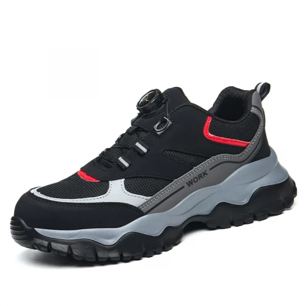 Work Shoes for Men Steel Toe Boots Anti-smash Indestructible Safety Shoes