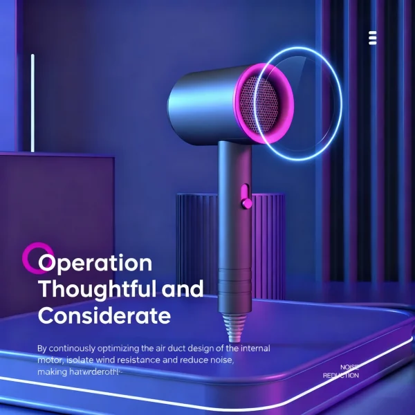 High Power Hair Dryer with Negative Ion and Blue Light