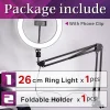 Photography Tripod with Ring Light and Phone Holder